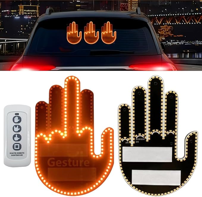 Mano Led Divertida Para Autos