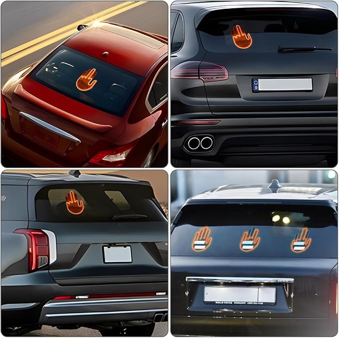 Mano Led Divertida Para Autos